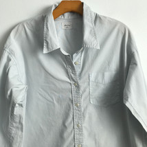 Wilfred Free Shirt XS Blue Long Sleeve Collar  Button Down Career Poplin... - £28.63 GBP