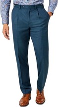 Tallia Mens Classic-Fit Wool Blend Suit Separate Pants in Dark Teal-32Wx32L - £39.04 GBP