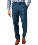 Tallia Mens Classic-Fit Wool Blend Suit Separate Pants in Dark Teal-32Wx32L - £39.33 GBP
