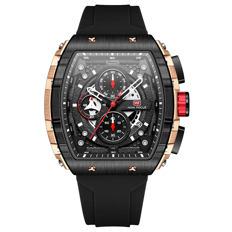 P brand quartz sport watches silicone strap waterproof chronograph wristwatches relogio thumb200