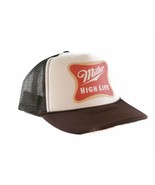 Miller High Life Beer Hat Trucker Hat Mesh Hat Snapback Adjustable New - £19.71 GBP