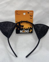 Scunci ￼ Halloween Glitter Cat Ear Headband￼ Black Buy More Save&amp; COMBINE SHIP￼￼ - £3.20 GBP