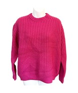 MARINE LAYER Oversized Crewneck Sweater Rose Violet Size Small New with ... - $43.56