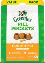 Greenies Pill Pockets for Dogs Capsule Size Natural Soft Dog Treats Chicken Flav - $19.00