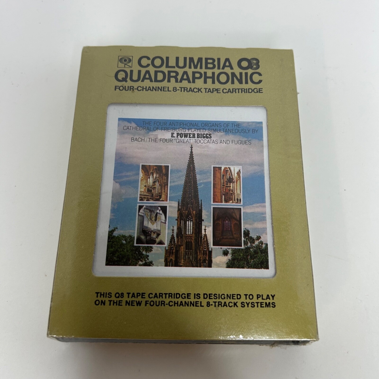E. Power Biggs Bach Toccatas Fugues Quadraphonic 8 Track Tape Columbia - $28.42