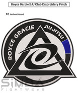 Large Royce Gracie Bjj Embroidery Patches Jiujitsu Gi Patches BJJ Gracie... - $19.99