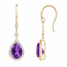 Authenticity Guarantee

ANGARA 3.54 Ct Pear-Shaped Amethyst Drop Earrings wit... - £1,596.35 GBP