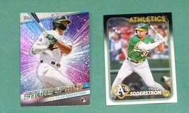 2024 Topps Tyler Soderstrom 2 Card Lot Oakland Athletics - $2.00