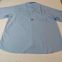 Columbia FM7055 BOAT INC Men's Blue Vented Button-Down Employee Shirt XXL 2XL image 13