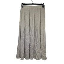 fritzi of california glax tencel beige lagenlook pleated maxi skirt Size M - £17.80 GBP