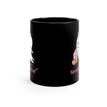 Halloween Coffee Mug Spooky Girl Ghost decoration Halloween decor  11oz Black  - £12.25 GBP