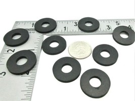 3/8&quot; ID x 1 1/4&quot; OD x 1/4&quot;  Black Rubber Flat Washers   Various Package ... - £8.07 GBP+