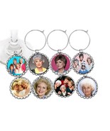 Golden Girls decor party wine glass cup charms markers 8 party favors - £8.50 GBP