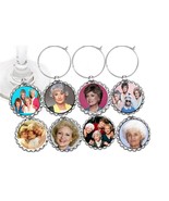 Golden Girls decor party wine glass cup charms markers 8 party favors - €9,26 EUR