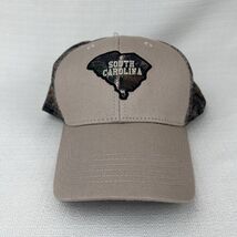 South Carolina Hunting Snapback Hat Cap Camo Beige Mesh-Back Captivating - $11.99