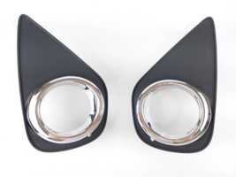 A Pair Fog Light Cover Chrome Trim Fits For 2015-2017 Toyota Yaris Hatch... - $35.63