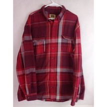The Foundry Supply Co. Men&#39;s Red Plaid Casual Shirt Size 3XLT  100% Cotton - £23.22 GBP