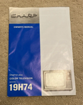Sharp Color Television Model 19H74 – Owner&#39;s Manual - $182.12 MXN