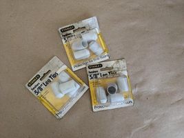 Lot of 3 White Indoor Outdoor Stanley Furniture 5/8&quot; Leg Tips caps cover... - $275.97 MXN