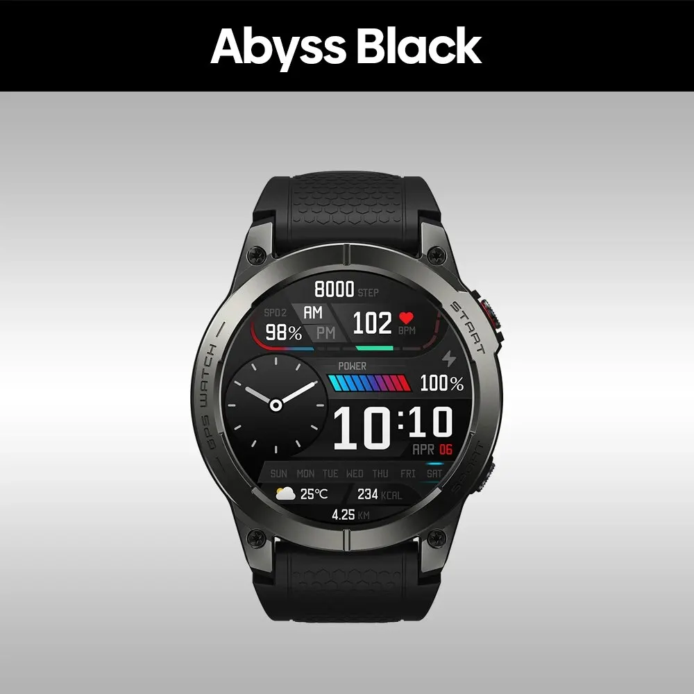 Zeblaze Stratos 3 Premium GPS Smart Watch Ultra HD AMOLED Display Built-... - $261.35