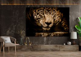 Leopard Print Triptych Wall Art Leopard Home Decor Extra Large Wall Art Safari - £52.56 GBP