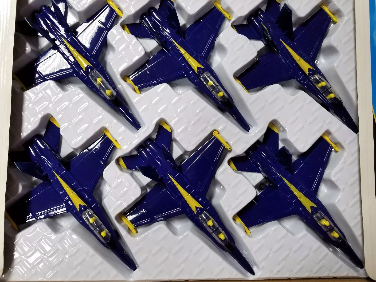 Set Of 6: 6.5&quot; X-Planes Us Navy F-18 Hornet Blue Angel Jet Diecast Toy Authentic - $99.96