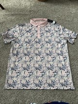 Walter Hagen Men&#39;s Performance 11 Garden Party Printed Short Sleeve Golf... - $24.99