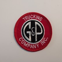 Vintage G &amp; P Trucking Company Driver Uniform Patch 3&quot; Dia. - £10.02 GBP