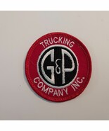 Vintage G &amp; P Trucking Company Driver Uniform Patch 3&quot; Dia. - £10.02 GBP