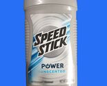 Speed Stick Power Unscented Anti-Perspirant Deodorant Odor Protection 3 ... - $7.99