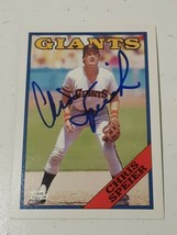 Chris Speier San Francisco Giants 1988 Topps Autograph Card #329 READ DESCRIP - £3.94 GBP