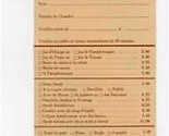 Hotel Meridien Room Service Menu French and English 1984 - $17.89