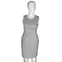 Bold Elements Black &amp; White Striped Sleeveless Sheath Dress M - $17.82
