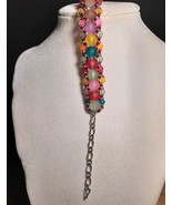 Adjustable 6- 8 Multicolored Handmade Beaded Bracelet - £14.76 GBP