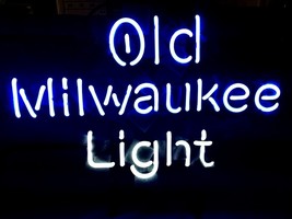 Old Milwaukee Light Beer Bar Neon Light Sign 18&quot; x 14&quot; - £394.63 GBP
