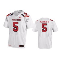 Patrick Mahomes II Texas Tech Raiders 5 White Football Jersey - £39.20 GBP