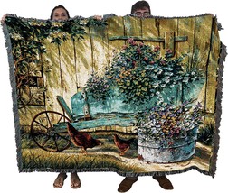 Pure Country Weavers Spring Social Blanket By Michael Humphries - Farm, 72X54 - £62.35 GBP