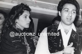 Bollywood Actors Dimple Kapadia Sunny Deol Photo BW Photograph 5x7 inch Fine Art - £6.38 GBP