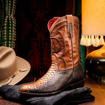 KANSAS Genuine Snake Skin Cowboy Boot from the Western Collection Lisboa image 6