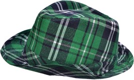 St. Patrick&#39;s Day Hat Irish Plaid Top Hat Fedora Hat for Party Costume A... - £14.63 GBP
