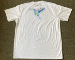 Bird Dogs Mens XL Hummingbird Floral Logo T Shirt White Soft Logo - $9.50