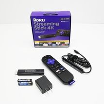 Roku Stick 4K 3820R2 HDR Streaming Device with Roku Voice Remote - $26.99
