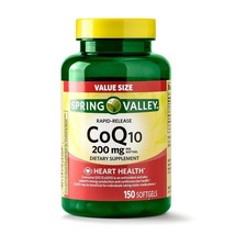 Spring Valley CoQ10 Rapid Release Softgels, 200mg, 150 Count..+ - £39.56 GBP