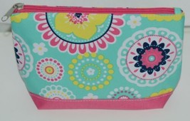 WB M715PIPER Polyester Canvas Piper Cosmetic Bag Hot Pink Bottom Zipper Closure image 1