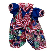 Cute Baby Clown Costume Bodysuit – Blue w/ Red White Bow Infant Outfit - $14.50