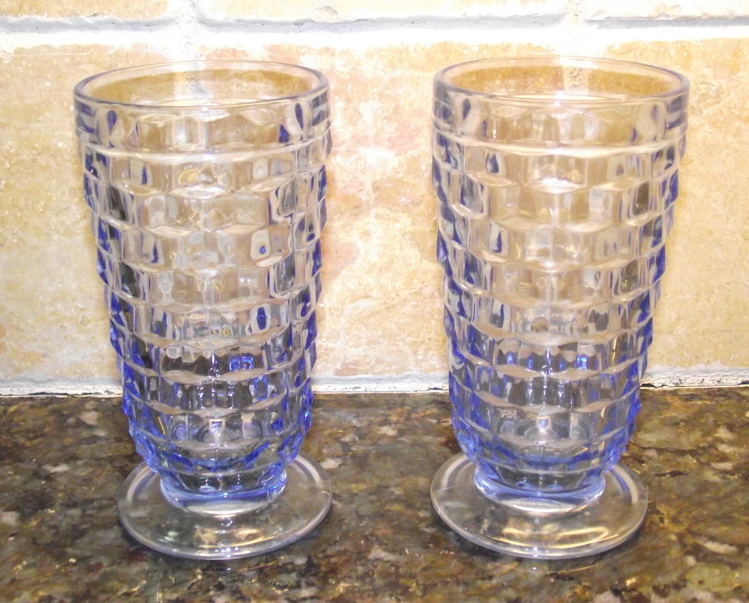 Whitehall American Light Blue Water Glass 2 Available Great Condition  - $5.00