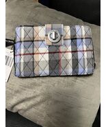 Vera Bradley Perfectly Plaid Turnlock Wallet new - $22.47