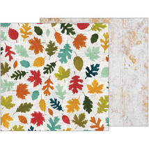 Warm And Cozy Collection 12 X 12 Double Sided Paper Fallen Leaves - £31.93 GBP