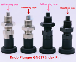 M10 M12-M20 Knob Spring Plunger GN617 Indexing Pins, Material: Carbon Steel - £9.01 GBP+