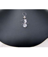Wp32 .925 argentium sterling silver Herkimer swirl pendant - $41.11 CAD